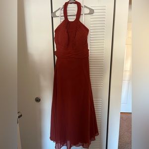 Size 18 Terracotta Azazie Monroe Bridesmaids dress